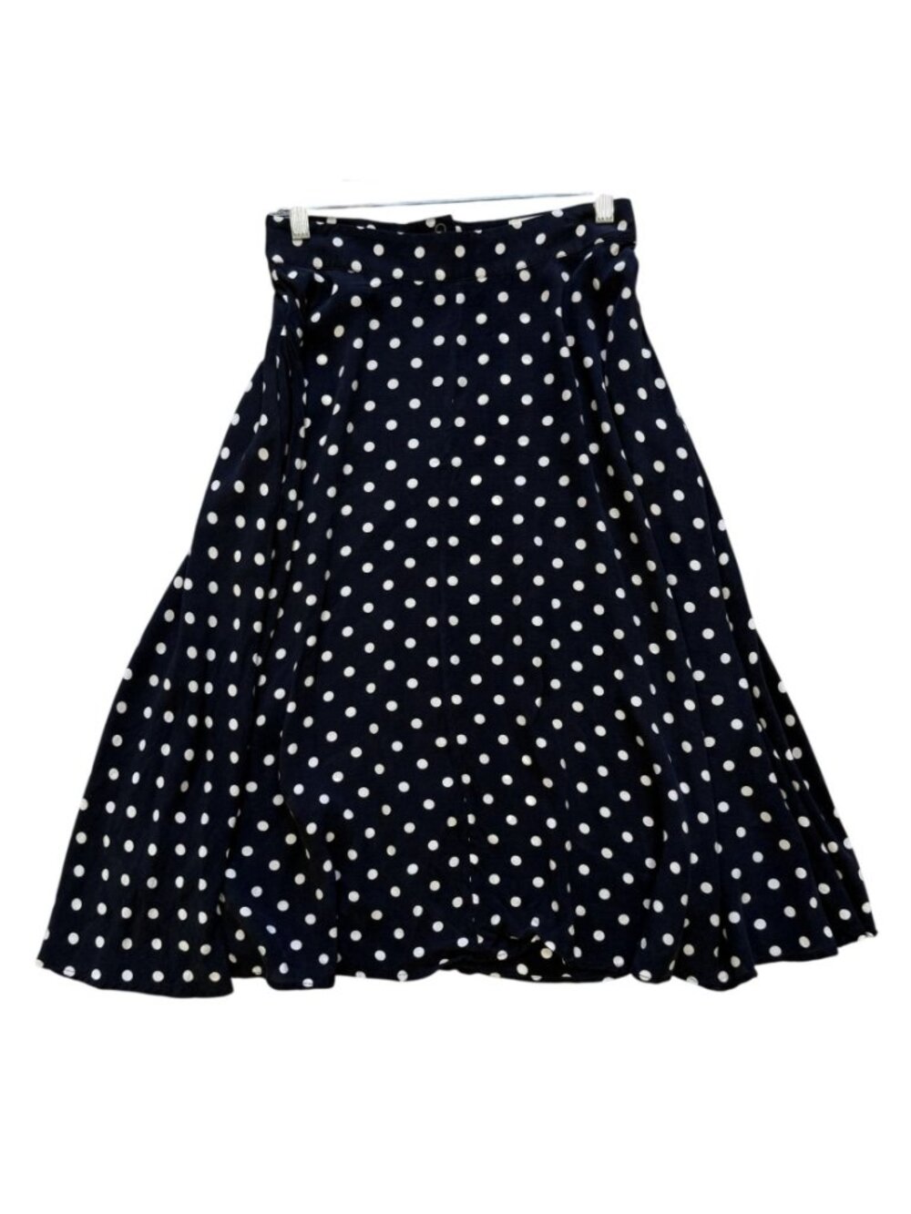 Weiz Copenhagen Womens Polka Dot A-Line Skirt Navy White S Flirty Coquette - Picture 3 of 5